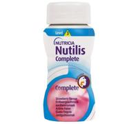 Nutilis Complete Stage 3 Goût Fraise Alimentation Médicale Orale Pré-Épaissie Bouteilles 4x125ml