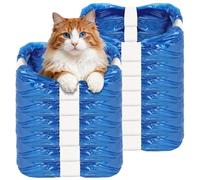 NUTKIT 12PCS Sac a Litiere pour Chat, Recharge Poubelle à Couche Anti Odeur, Recharge Poubelle a Couche, Sac Poubelle litiere Chat, Compatible avec la Plupart des Poubelle litiere Chat