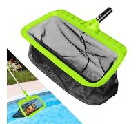 NUTKIT Epuisette de Piscine, Épuisettes de Surface, epuisette Piscine Maille Extra Fine, Epuisette De Fond Piscine, epuisette Piscine, pour spas, Bassin à Poissons, Parc Aquatique (Vert,sans Manche)