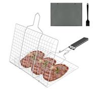 NUTKIT Panier Grille pour Barbecue, Panier de Barbecue en Acier Inoxydable