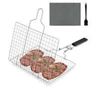 NUTKIT Panier Grille pour Barbecue, Panier de Barbecue en Acier Inoxydable