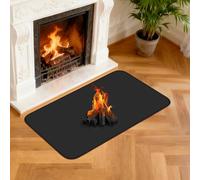 NUTKIT Tapis de Cheminée Ignifuge, 100 x 60 x 0.1CM Tapis de Cheminée, Tapis Anti Feu Carré, Tapis Devant cheminée réutilisable, Tapis Ignifuge pour Poêle à Bois, cheminée, Intérieur et Extérieur