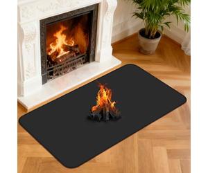 NUTKIT Tapis de Cheminée Ignifuge, 120 x 70 x 0.1CM Tapis de Cheminée, Tapis Anti Feu Carré, Tapis Devant cheminée réutilisable, Tapis Ignifuge pour Poêle à Bois, cheminée, Intérieur et Extérieur