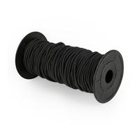 NUTKIT Tendeur Élastique, 3mm x 30M Corde élastique Noir, Sandow Élastique