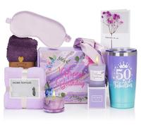 nutmanel 50 Ans Cadeau Anniversaire Femme, Coffret Cadeau Femme, Cadeau pour Femme, Coffret Cadeau pour les meilleurs amis, maman, épouse, fille, sœur, petite amie, collègue, anniversaire de femme