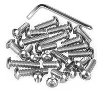 Nutmanel Lot de 25 vis filetées de 6,adaptateur de vis à bord biseauté,35 mm pour appareil photo avec une petite clé,accessoires de caméra à vis
