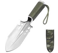 Nutmanel Pelle de Camping, Pelle 8 en 1, Pelle de Survie Multifonction, Mini Portable Pelle de Militaire Pelle Tactique, Antirouille, pour Couper Branches, Camping, Survie, Randonnée et Jardinage