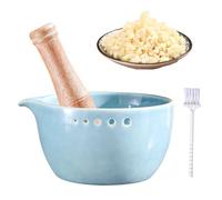 Nutmeg Grater - Sturdy Garlic Grater | 14x14x7cm Kitchen Tools for Ginger, Ceramic Spiralizers Equipment with Non Slip Design, Cooking Accessory, Garlic Mincer for Home or Commercial Use