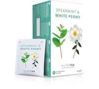 Nutra Tea - Menthe verte et pivoine blanche - Thé à la menthe verte, thé SOPK - Pour la digestion, la santé des femmes et l'acné - 20 sachets emballés individuellement - Infusion à base de plantes (1