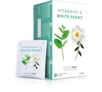 Nutra Tea - Menthe verte et pivoine blanche - Thé à la menthe verte, thé SOPK - Pour la digestion, la santé des femmes et l'acné - 120 sachets emballés individuellement - Infusion à base de plantes