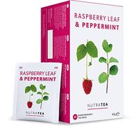 Nutra Tea - Thé à la feuille de framboise et à la menthe poivrée pour la grossesse et les futures mères - 120 sachets - à base de plantes - (lot de 6)