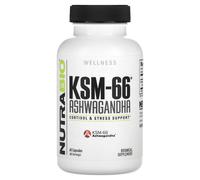 NutraBio, KSM-66, Ashwagandha, 600 mg, 60 Gélules