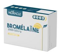 Nutracle Bromélaïne 2500GDU/g 40 comprimés 500mg - Supplément Drainant Fort - Anti-Cellulite et Rétention d'eau dans les Jambes - Diurétique et Digestif