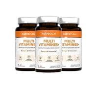 Nutraclear | Cure de 3 mois Multivitamines | 22 actifs : vitamines, minéraux, plantes et produits de la ruche