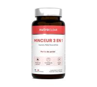 Nutraclear | Minceur 3 En 1 (90 Gélules) | Brûleurs de Graisse | Triple action : brûleur, coupe-faim et énergie !
