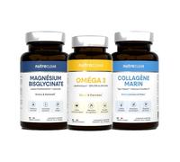 Nutraclear | Pack Sport & Récupération - Collagène, Magnésium, Oméga 3 | 3 essentiels pour les sportifs