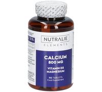 Nutralie Calcium 800mg + D3 + Magnésium Pour Les Os Et Les Muscles 90 Comprimés