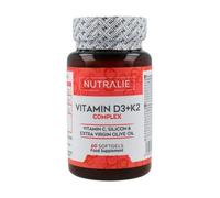 Nutralie - Complexe De Vitamines D3+K2 60 Perles