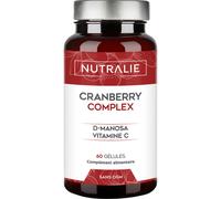 Nutralie Cranberry Américaine Avec Vitamines C Et D-Mannose Cystite 60 Gélules