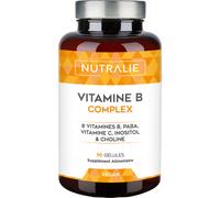 Nutralie Vitamina B Complex con Vitamina C + Colina + Inositol + PABA 90caps