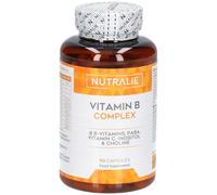 Nutralie Vitamina B Complex con Vitamina C + Colina + Inositol + PABA 90caps