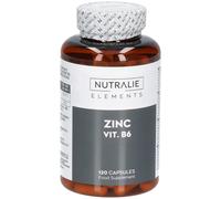 Nutralie Zinc Et Vitamine B6 Peau L'Acné Et Les Cheveux 100% Végétalien 120 Gélules