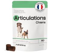Nutranima - Articulations Chien | Complément Mobilité & Arthrose | 60 Friandises Naturelles | Anti-inflammatoire, Collagène | Chiot, Tous âges & Races | Formule Vétérinaire - Marque Française