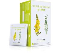 NutraTea - Tisane de feuilles de molène et de thym | Thé à la molène pour les poumons et la gorge - 20 Sachets de thé enveloppés