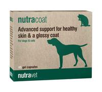 NUTRAVET Nutracoat 45 gélules pour une peau et un pelage sains chez les chiens et les chats