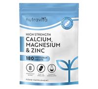 Nutravita Calcium, Magnésium & Zinc avec Vitamine D3-180 Comprimés