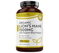 Nutravita Champignon Lion's Mane Bio - 120 Capsules Véganes - 4 Mois