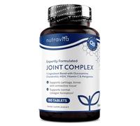 Nutravita Glucosamine Chondroitine Complex avec MSM - 180 Comprimés | Articulations Complex avec Vitamine C, Vit D & Manganèse - Complément Alimentaire Articulations