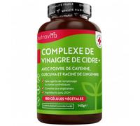 Nutravita Vinaigre de Cidre de Pomme 1033 mg - 180 Gélules Végane