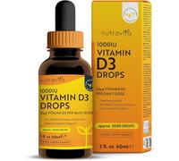Nutravita Vitamine D3 Végétale - 1000 UI par Goutte - Flacon de 60ml