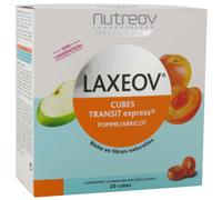 Nutreov Laxeov Cubes Transit Express Pomme/Abricot Complément Alimentaire 20 Cubes