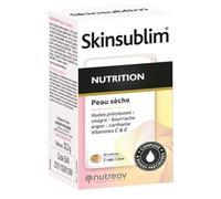 NUTREOV - SKINSUBLIM Nutrition - Complément Alimentaire à Base d’Actifs d’Origine Végétale - Soin de la Peau Sans Gluten, Fabrication Française - 40 Capsules