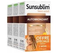 Nutreov Sunsublim Autobronzant - Complément alimentaire sans soleil, 3x28 capsules