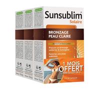 Sunsublim Bronzage Peau Claire Tripack 3*28 Capsules