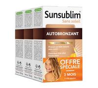NUTREOV - Sunsublim Sans Soleil, Autobronzant - Complément Alimentaire à Base d’Actifs d’Origine Naturelle - 28 Capsules (lot de 3)