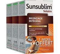 Nutreov Sunsublim Solaire Bronzage Intégral Préparateur Peau Normale Tripack 3x30 Capsules
