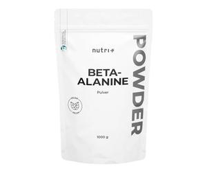 Nutri + Bêta Alanine 1 kg de poudre - végan pur hautement dosé et sans additif - 1000 g Pre Workout Booster - Beta Alanine Powder - idéal comme booster pré-entraînement