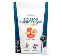NUTRI&CO Boisson Isotonique | Glucides, BCAA, Électrolytes| 490g Goût Pêche