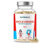 Nutri&Co Brûle Graisse Puissant et Naturel Thé Vert & Agrumes - 60 gélules Vegan
