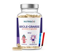 NUTRI&CO Brûleur de Graisse Puissant | Guarana + Agrumes | 60 Gélules