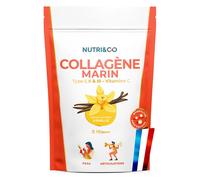 Nutri&Co Collagène Marin Type 1, 2 & 3 Peau & Articulations Goût Vanille 180g