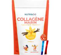 Nutri&Co Collagène Marin Type 1, 2 & 3 Peau & Articulations Goût Vanille 180g
