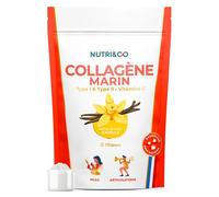 Nutri&Co Collagène Marin Type 1, 2 & 3 Peau & Articulations Goût Vanille 180g