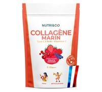 Nutri&Co Collagène Marin Type 1, 2 & 3 Peau & Articulations Fruits Rouges 180g