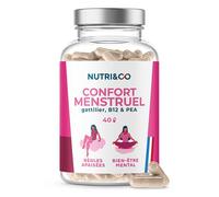 Nutri&Co Confort Menstruel Règle Douloureuses SPM & Confort du Cycle 40 gélules