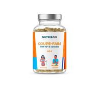 NUTRI & CO Coupe-Faim Puissant & Efficace DNF-10® & Caroube - 2en1 Réduction d'Appétit & Satiété - Complément Alimentaire Perte de Poids Minceur - Cure 1mois - 60 gélules Vegan - Fabriqué en France